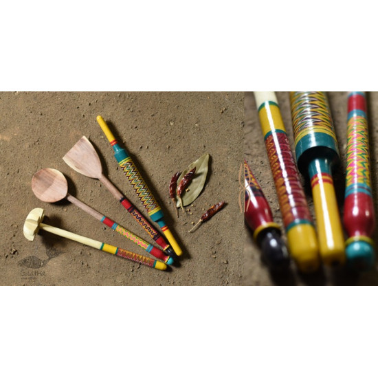 shop Handmade wooden Kutch Lacquer Ladles